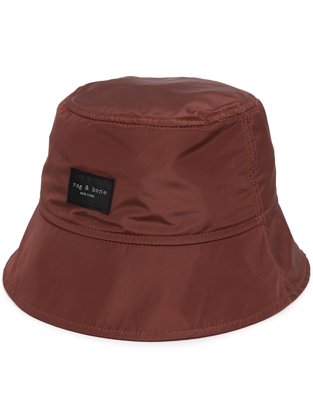 rag & bone Addison 标贴渔夫帽 - 褐色