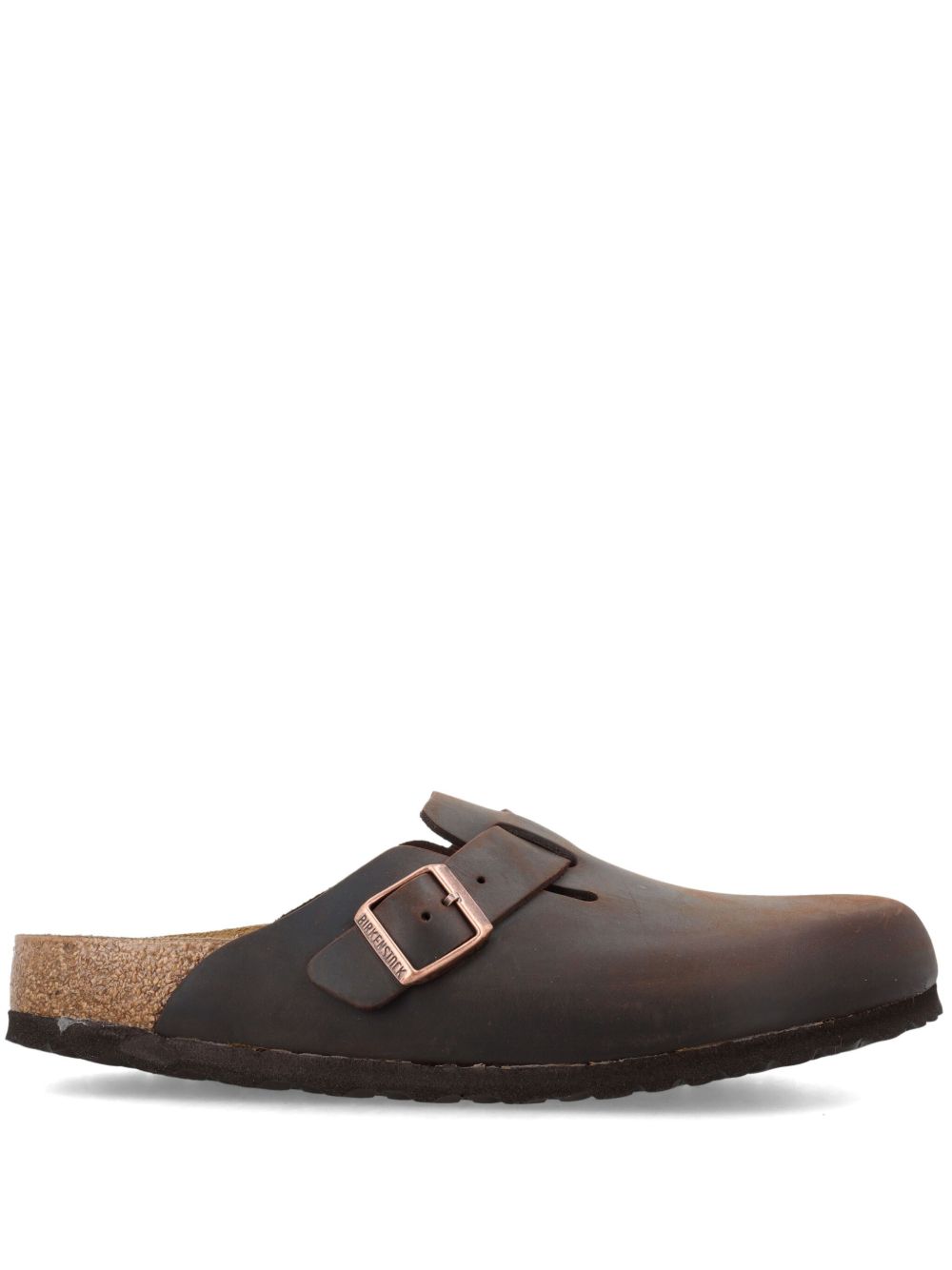 Birkenstock Boston 皮质凉鞋 - 褐色