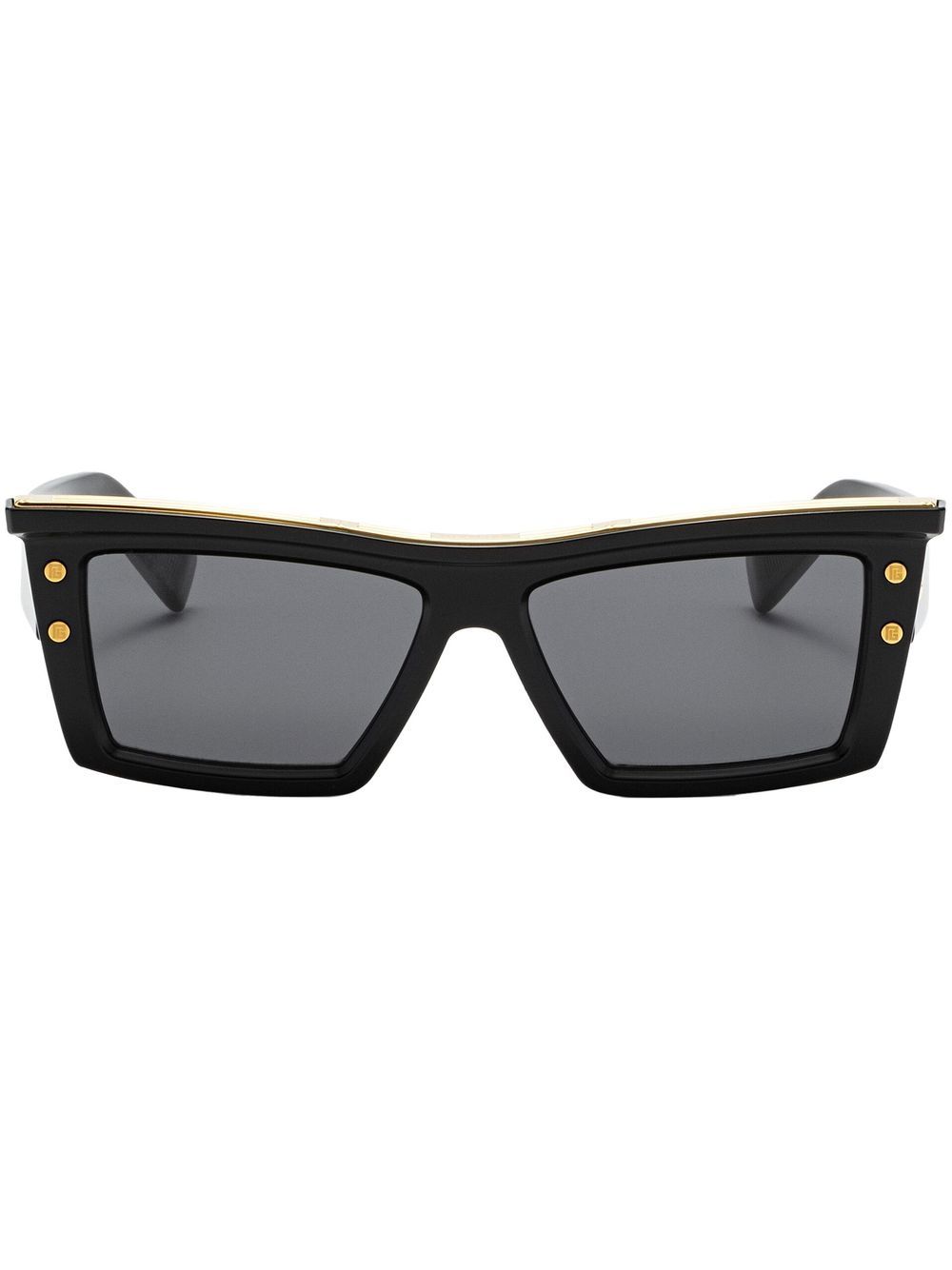 Balmain Eyewear B-VII 方框太阳眼镜 - 黑色