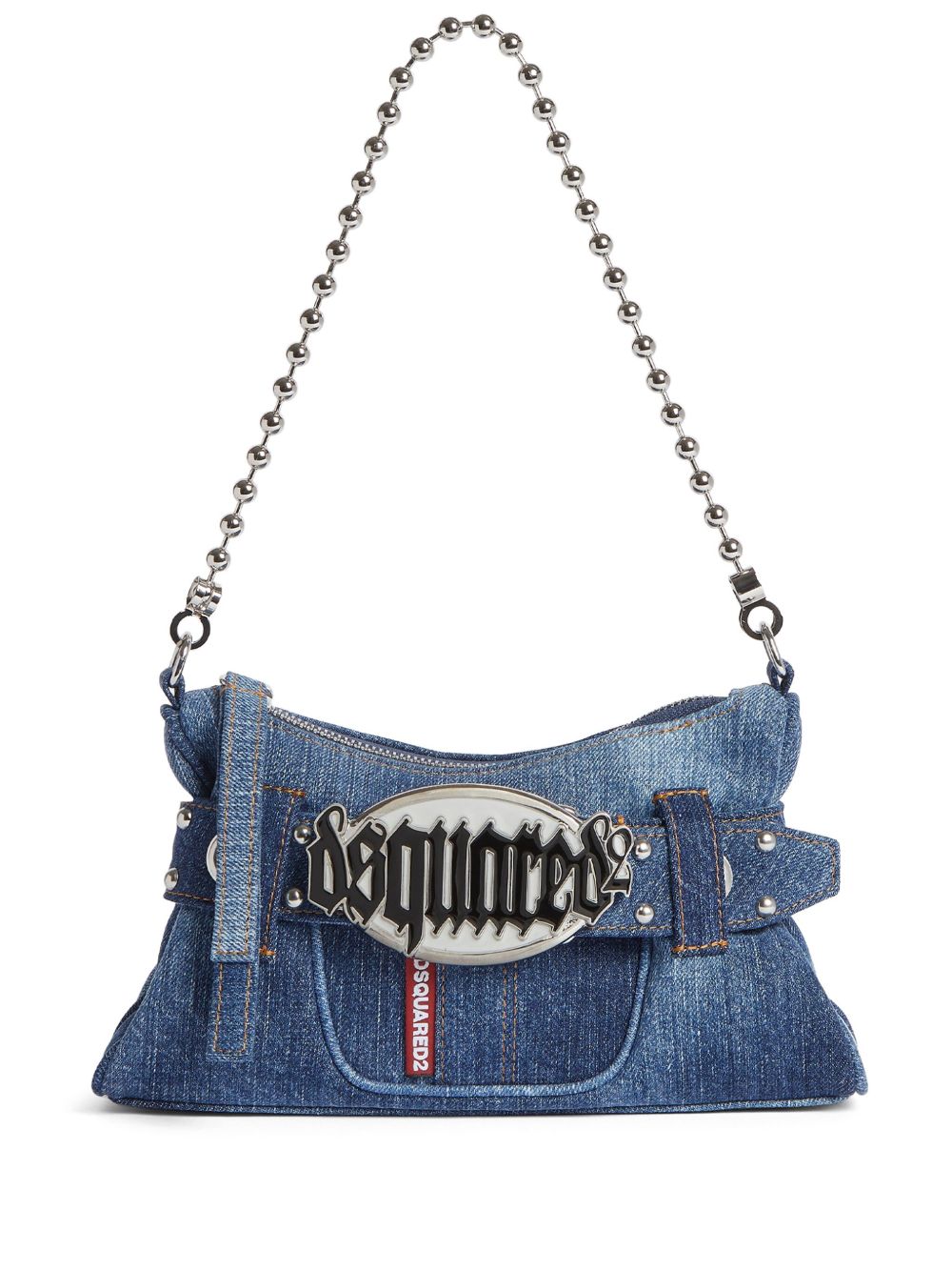 DSQUARED2 Gothic 牛仔手拿包 - 蓝色