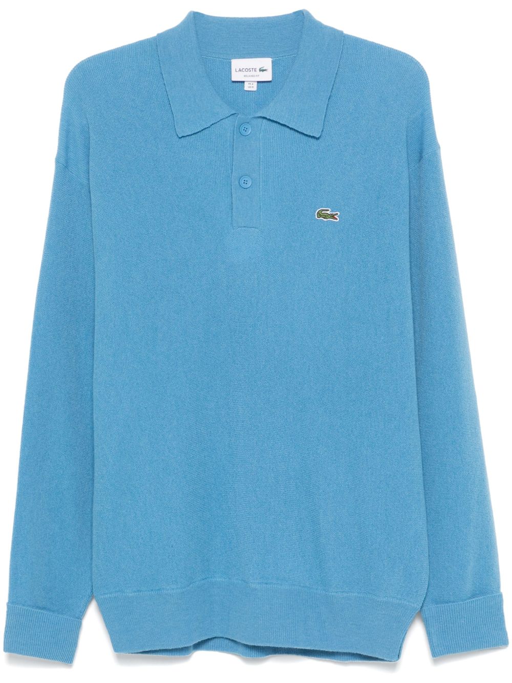 Lacoste 羊毛polo领毛衣 - 蓝色