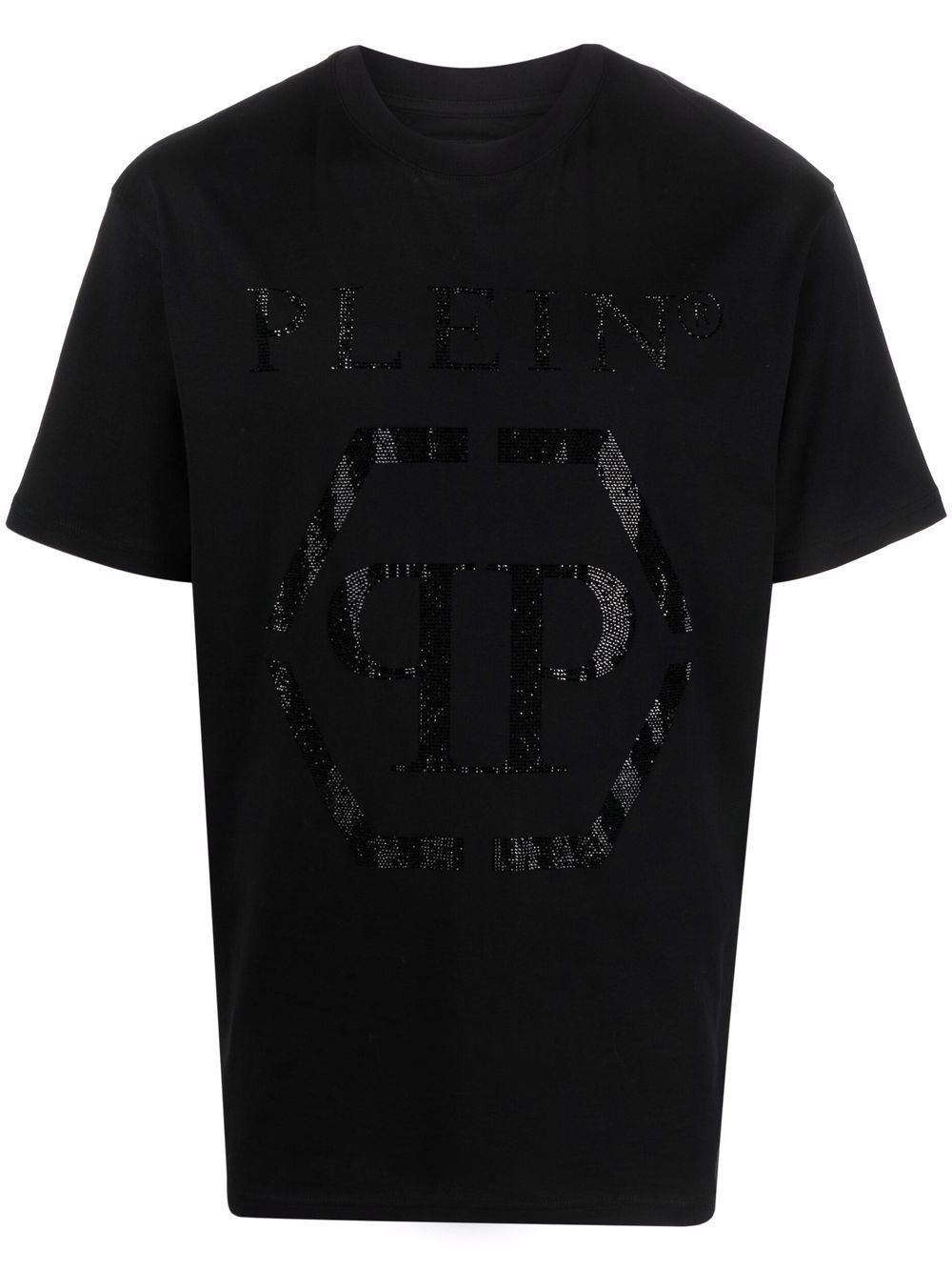 Philipp Plein 六角形logo T恤 - 黑色
