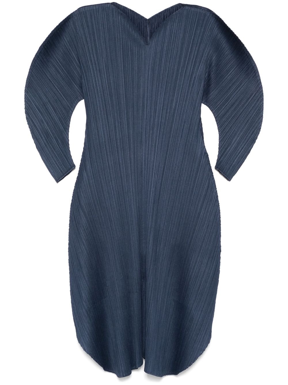 Pleats Please Issey Miyake Wormhole 中长连衣裙 - 蓝色