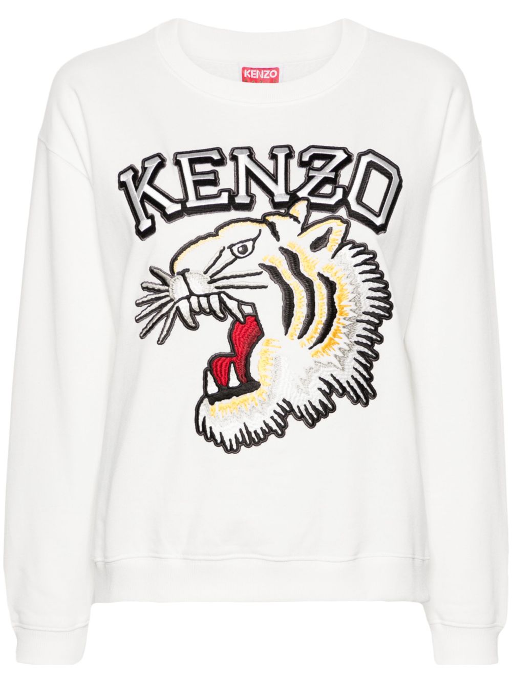 Kenzo Varsity Jungle Tiger 棉卫衣 - 白色