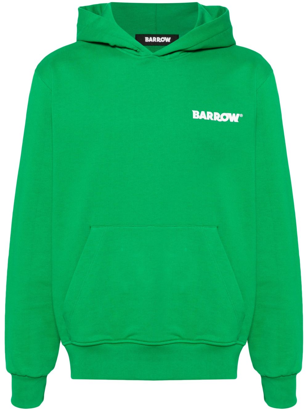 BARROW logo印花连帽衫 - 绿色