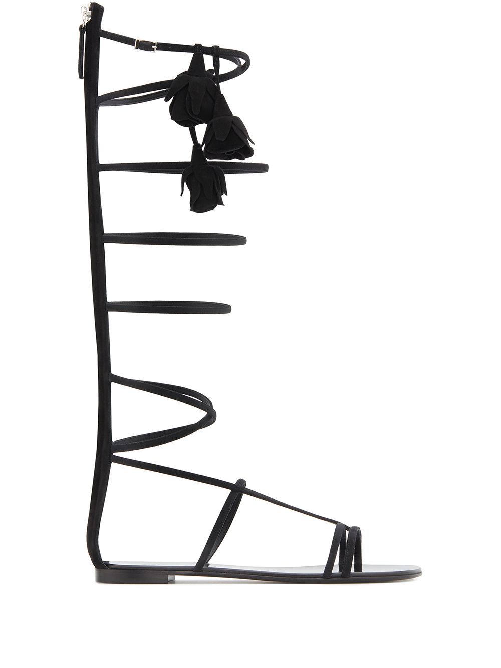 Giuseppe Zanotti Danse Du Feu 罗马战士凉鞋 - 黑色