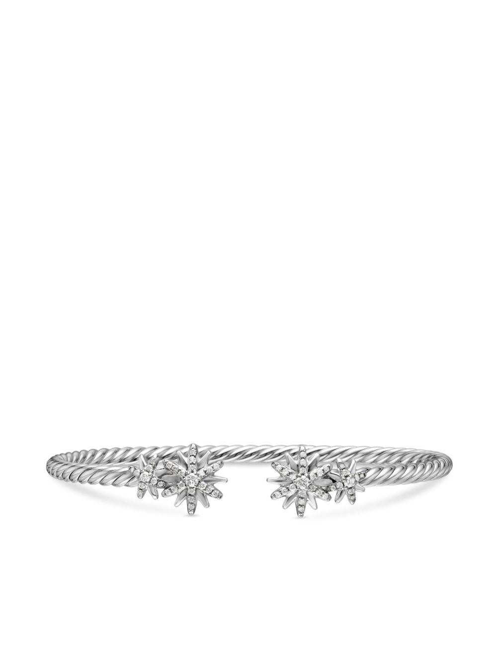 David Yurman Starbust 钻石手链 - 银色