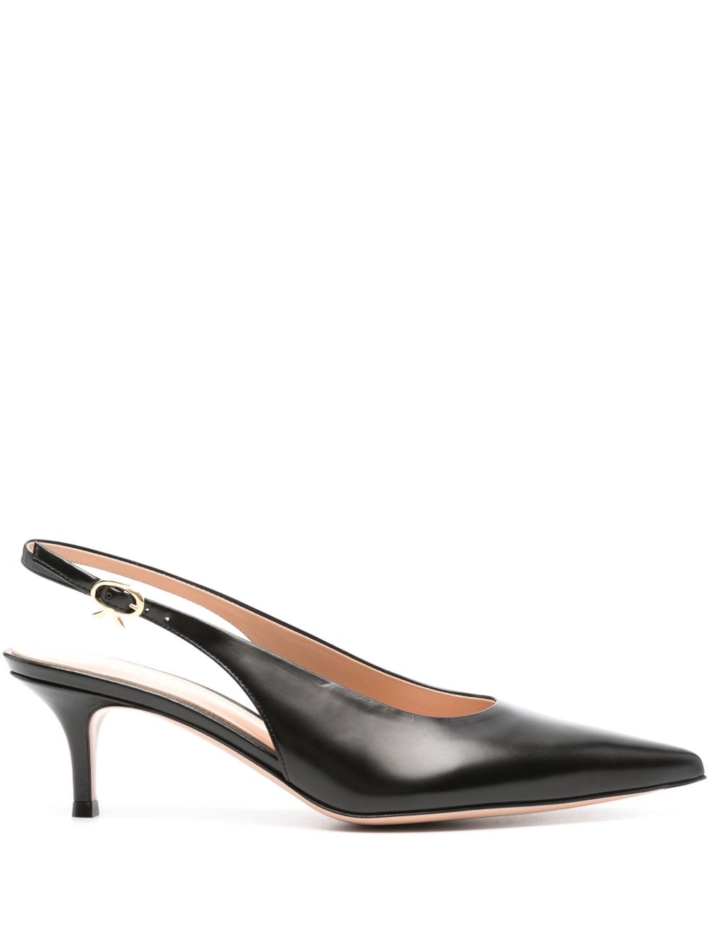 Gianvito Rossi Robbie 裹踝中跟鞋 - 黑色