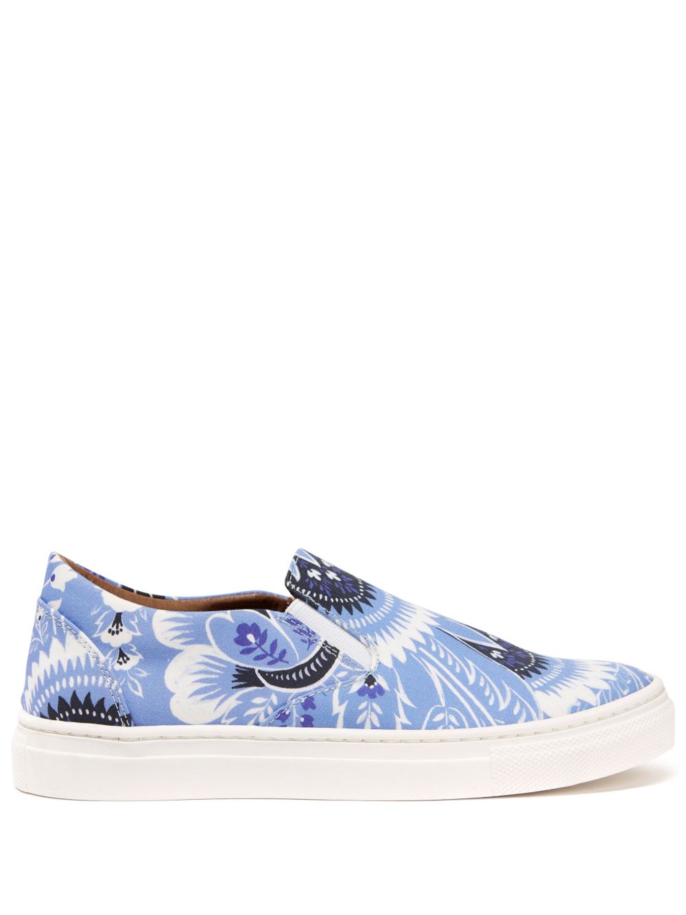 ETRO KIDS 佩斯理印花套穿式运动鞋 - 蓝色