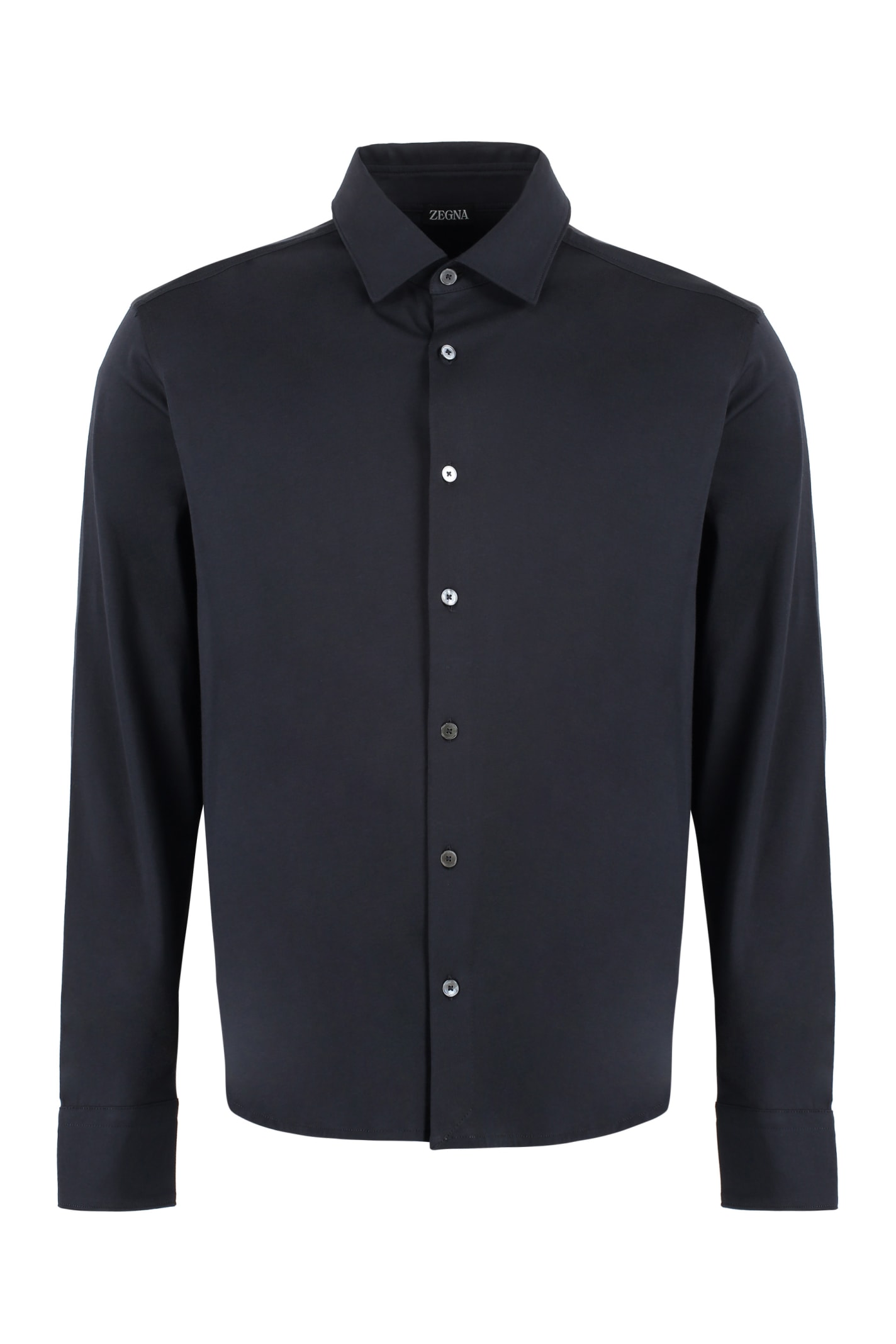 Zegna Long Sleeve Cotton Shirt
