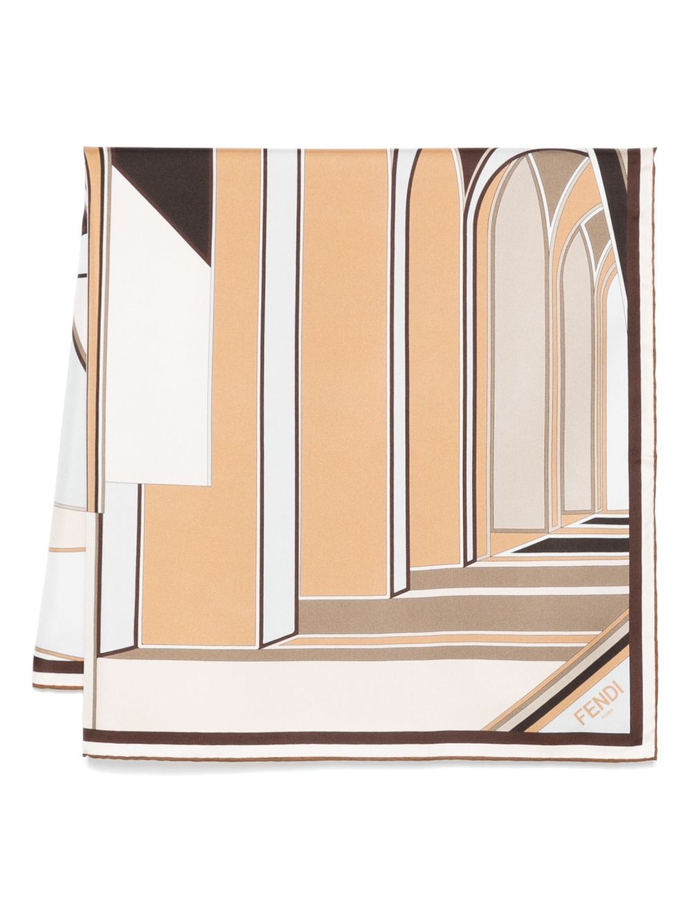 FENDI Fendi Foulard 围巾 - 褐色