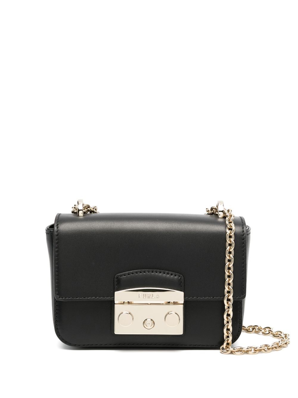 Furla Metropolis 迷你斜挎包 - 黑色