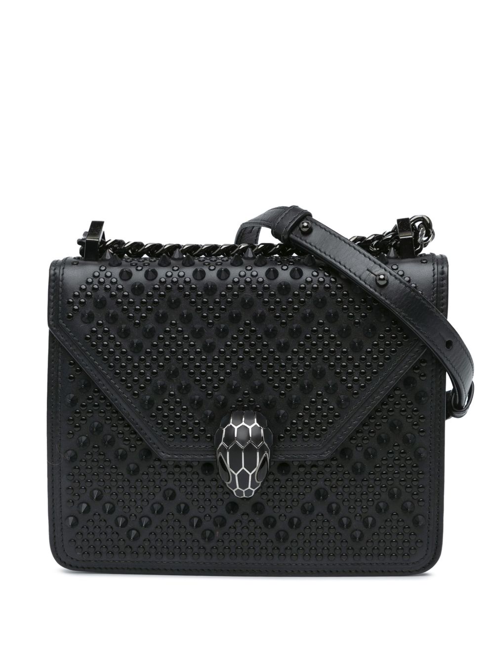 Bvlgari Pre-Owned Nicholas Kirkwood Serpenti Forever 斜挎包（2017年典藏款） - 黑色