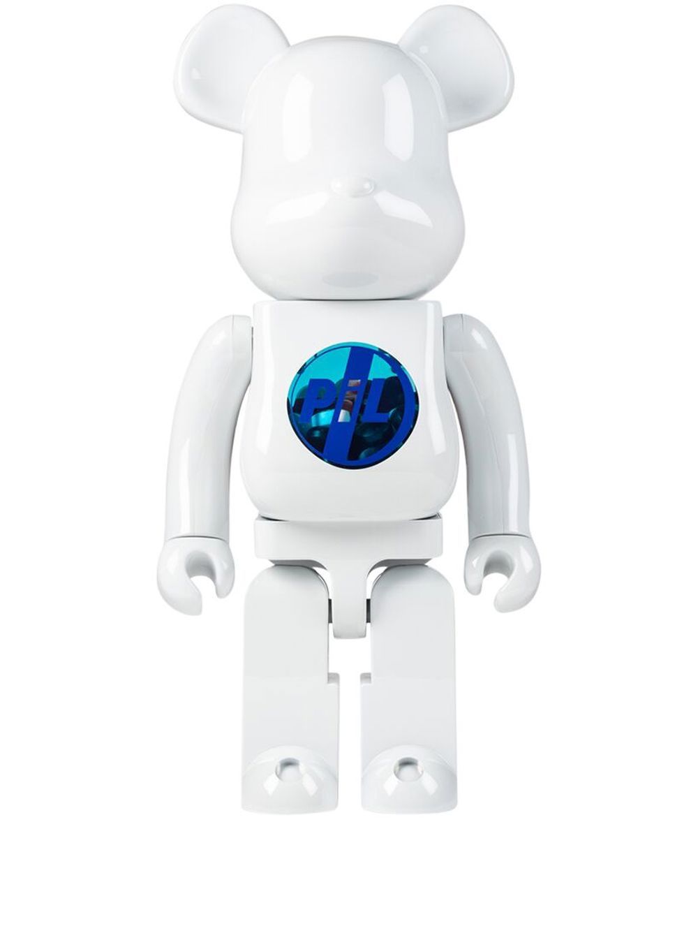 MEDICOM TOY x Public Image Limited Chrome BE@RBRICK 1000% 模型玩具 - 白色