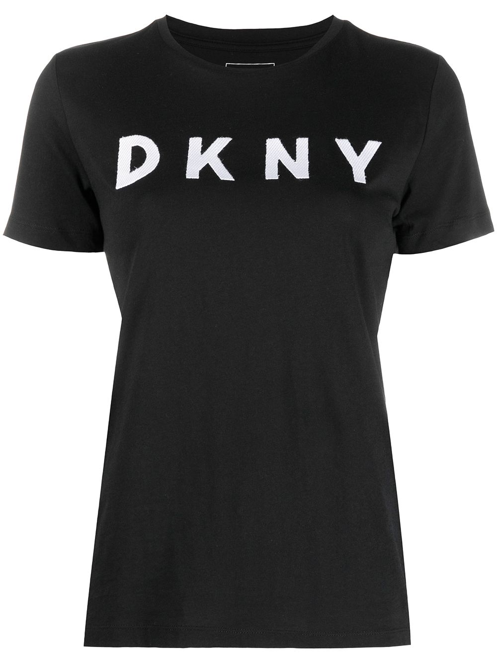 DKNY logo印花短袖T恤 - 黑色