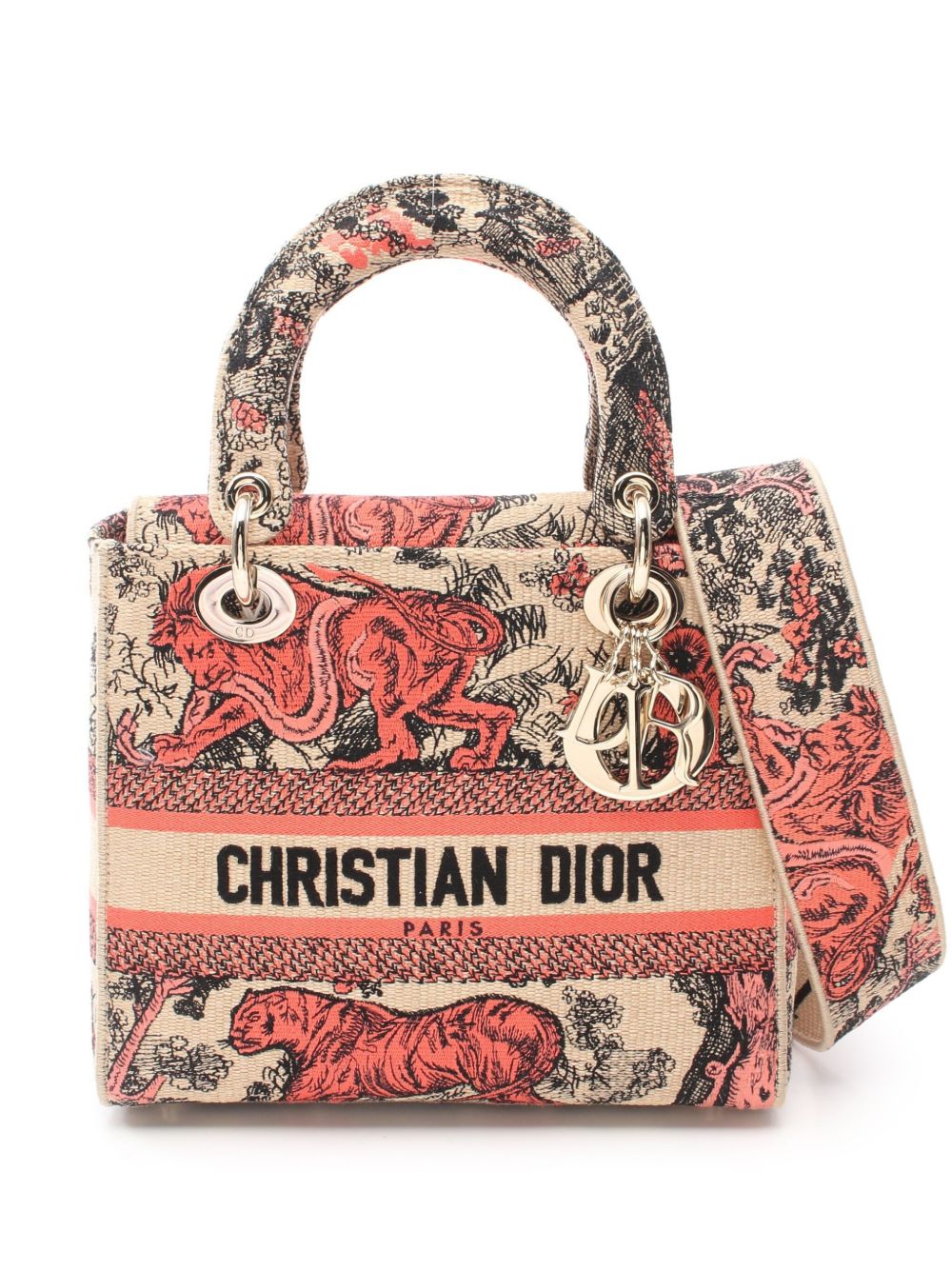 Christian Dior Pre-Owned Lady D-Lite 中号手提包（2020年代典藏款） - 粉色