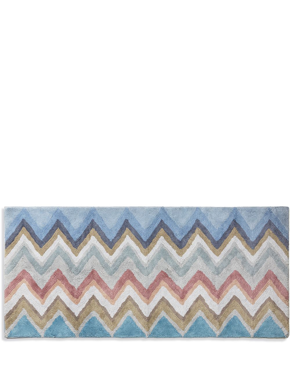 Missoni Home Amone 人字纹图案印花浴室地垫 - 橘色