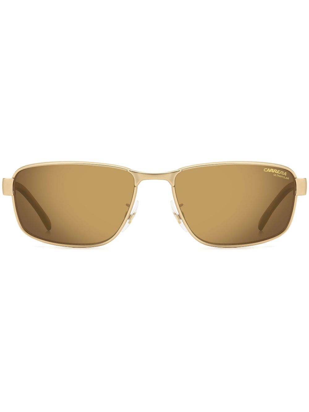 Carrera 长方形框太阳眼镜 - 金色