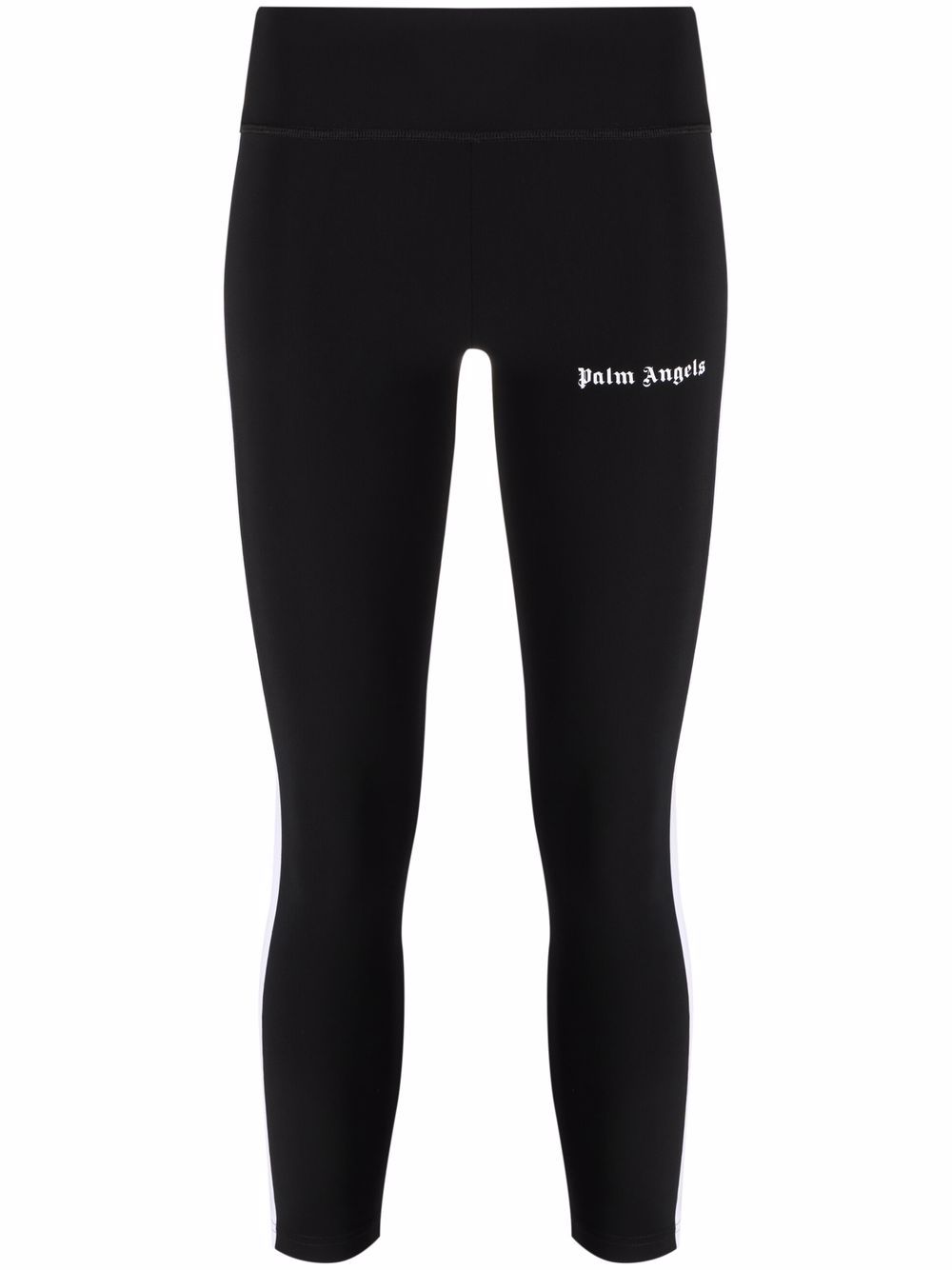 Palm Angels logo印花高腰打底裤 - 黑色