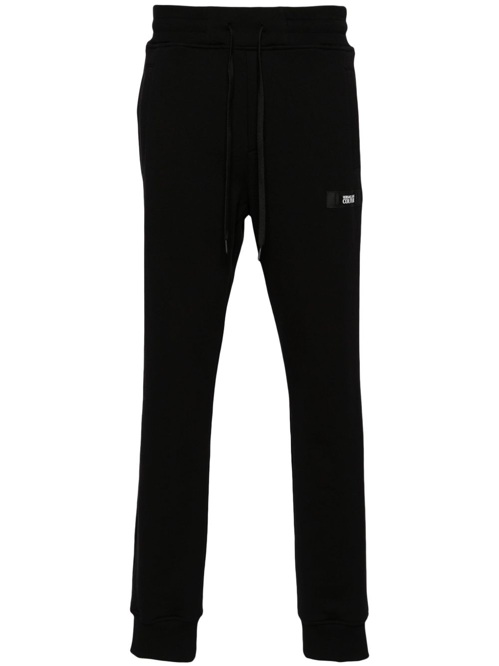 Versace Jeans Couture 标贴棉运动裤 - 黑色
