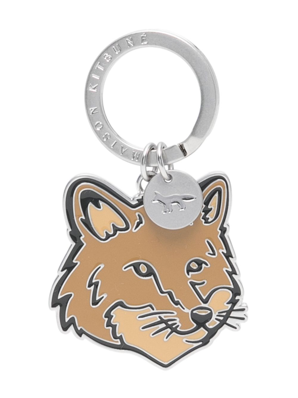 Maison Kitsuné Fox Head 钥匙扣 - 褐色
