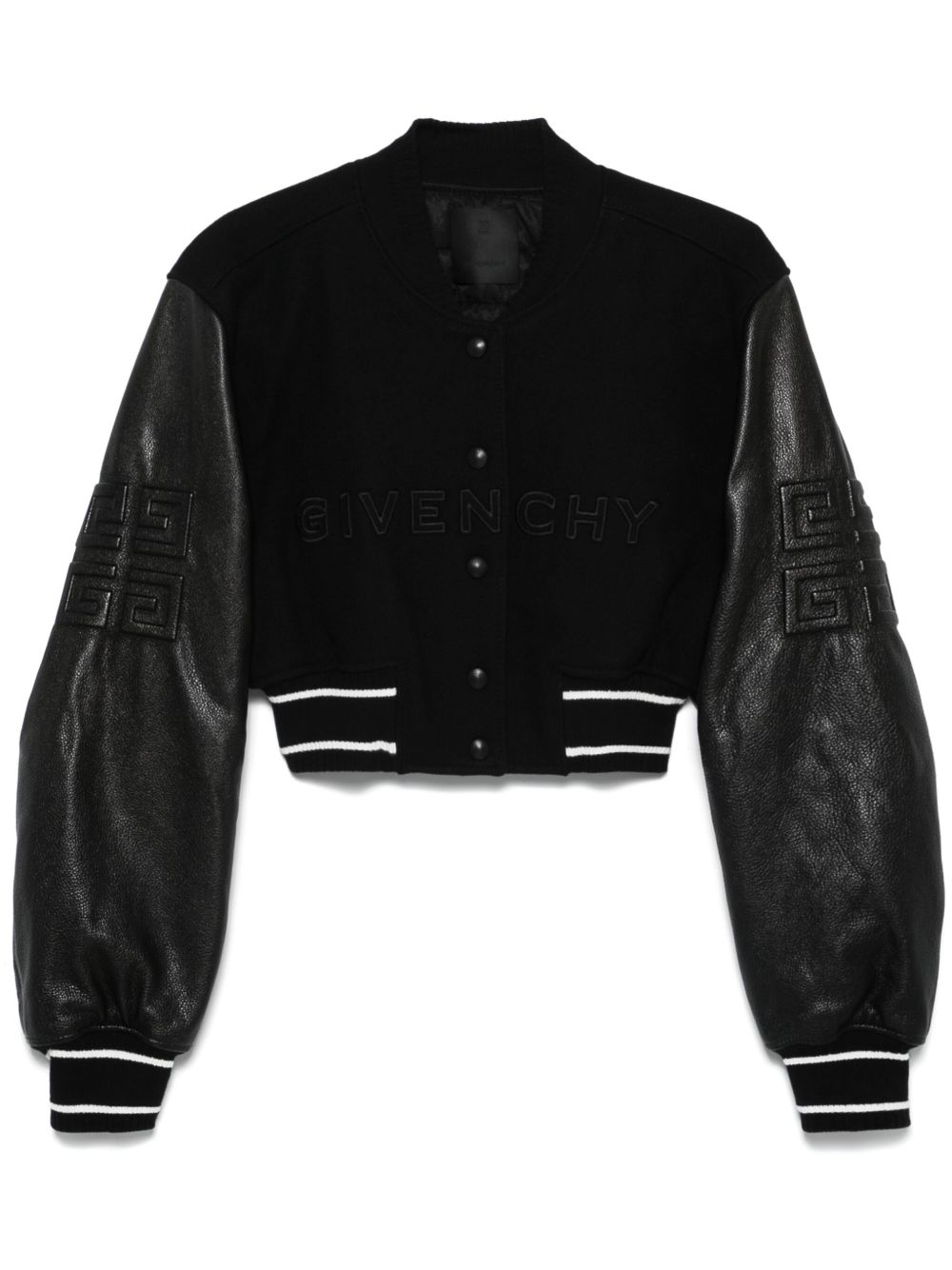 Givenchy 短款飞行员夹克 - 黑色