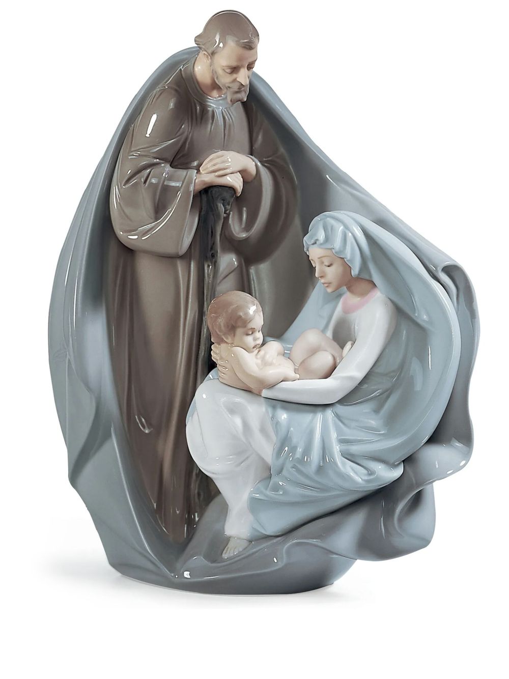 Lladró Birth of Jesus 陶瓷雕像（28厘米） - 蓝色