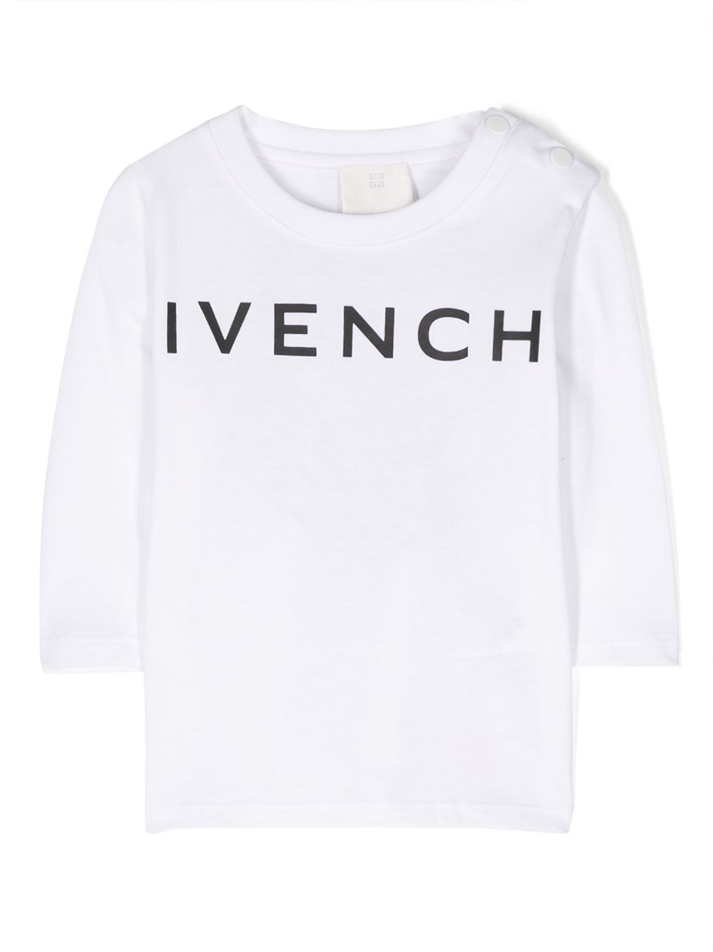 Givenchy Kids logo印花棉T恤 - 白色