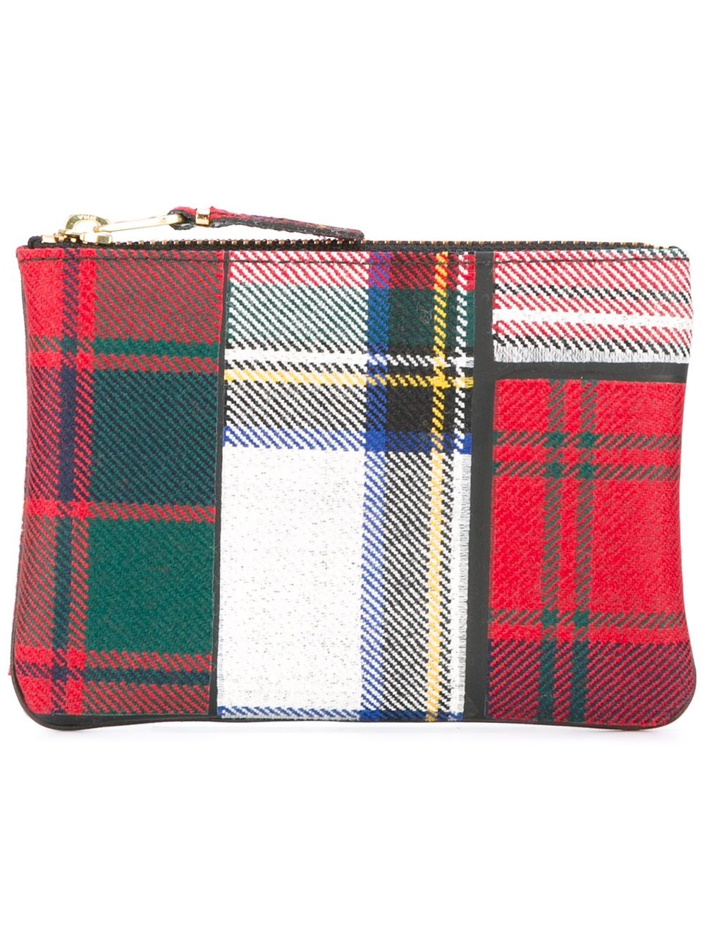 Comme Des Garçons Wallet 格子小手包 - 红色