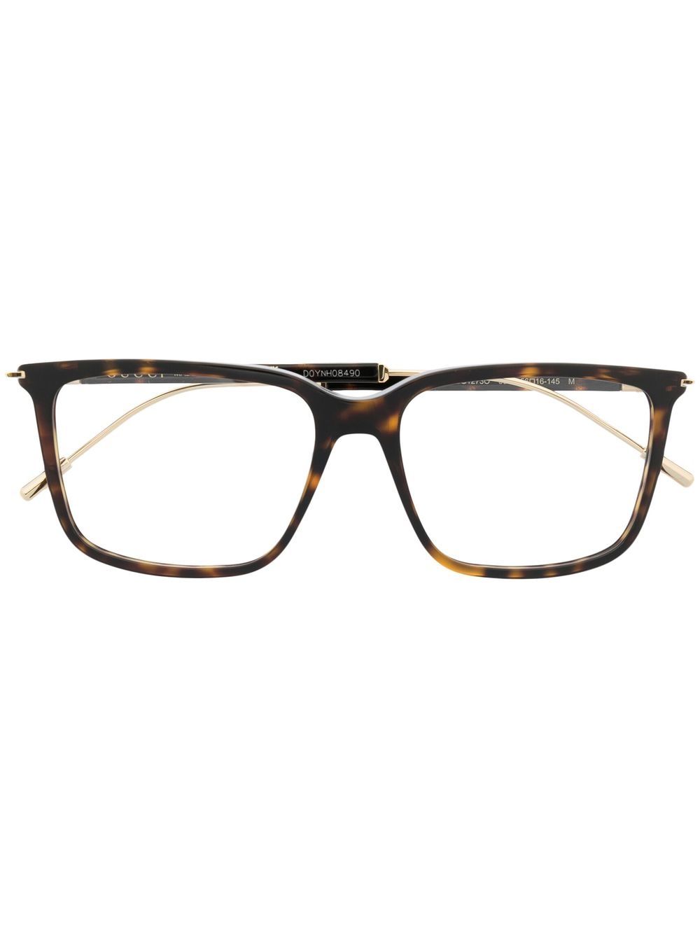 Gucci Eyewear 方框光学眼镜 - 褐色