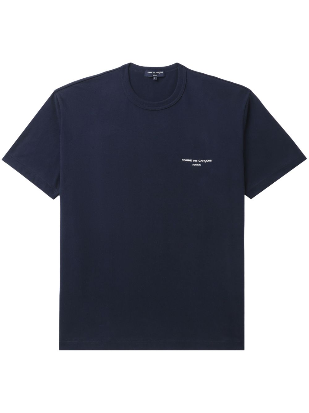 Comme des Garçons Homme logo印花棉T恤 - 蓝色