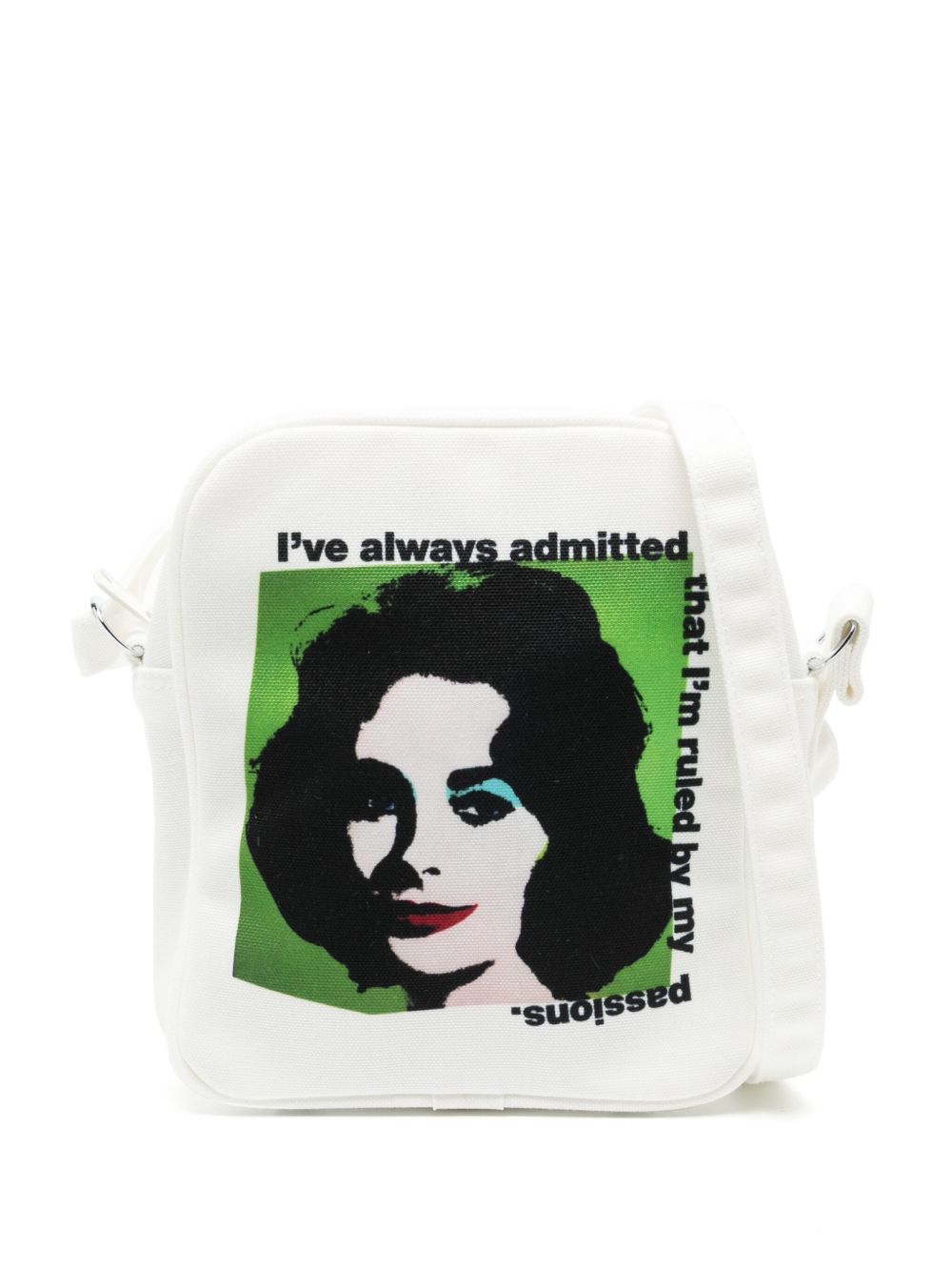Comme Des Garçons Shirt x Andy Warhol Liz 帆布斜挎包 - 白色