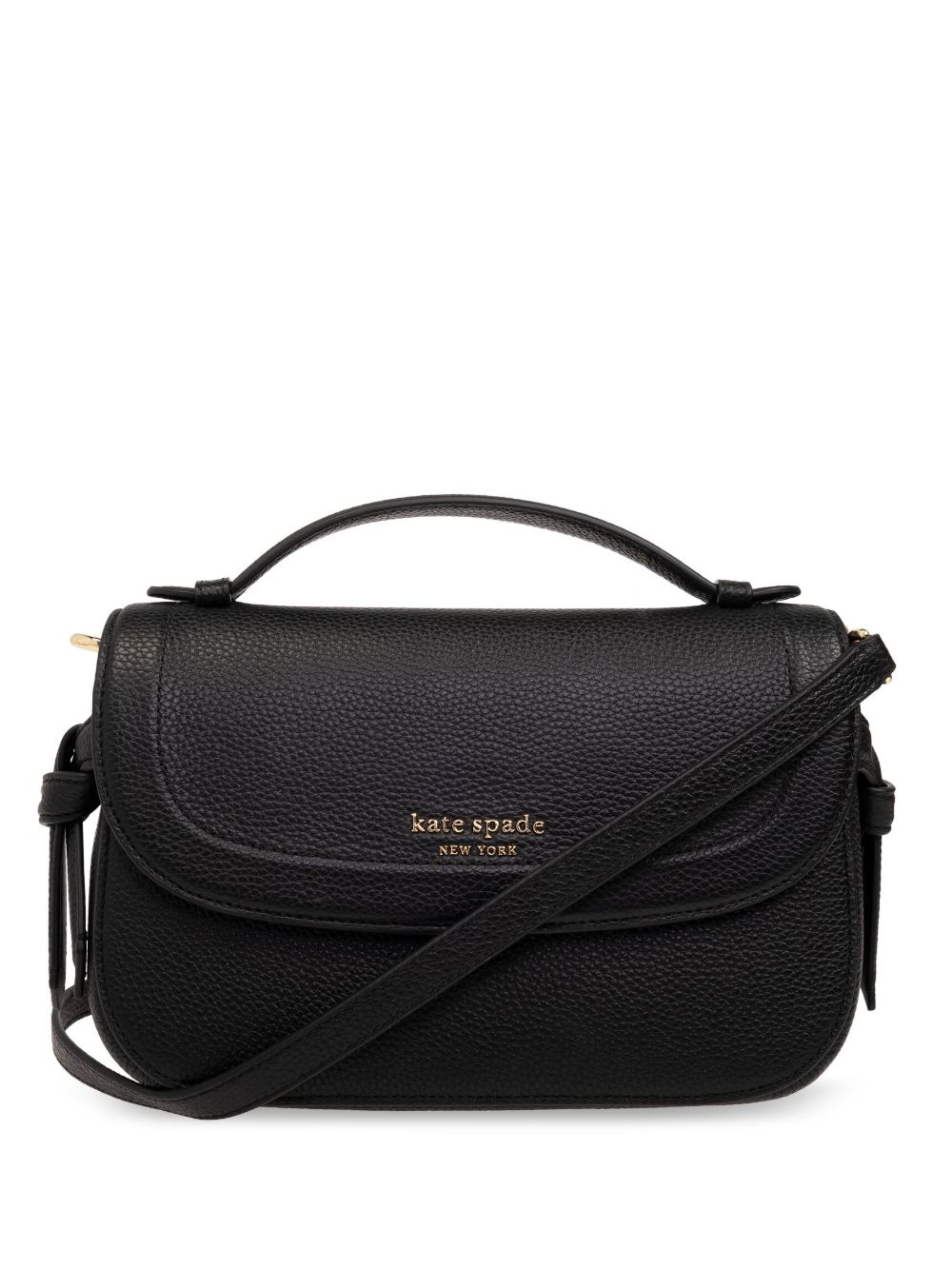 Kate Spade Knott 皮质斜挎包 - 黑色
