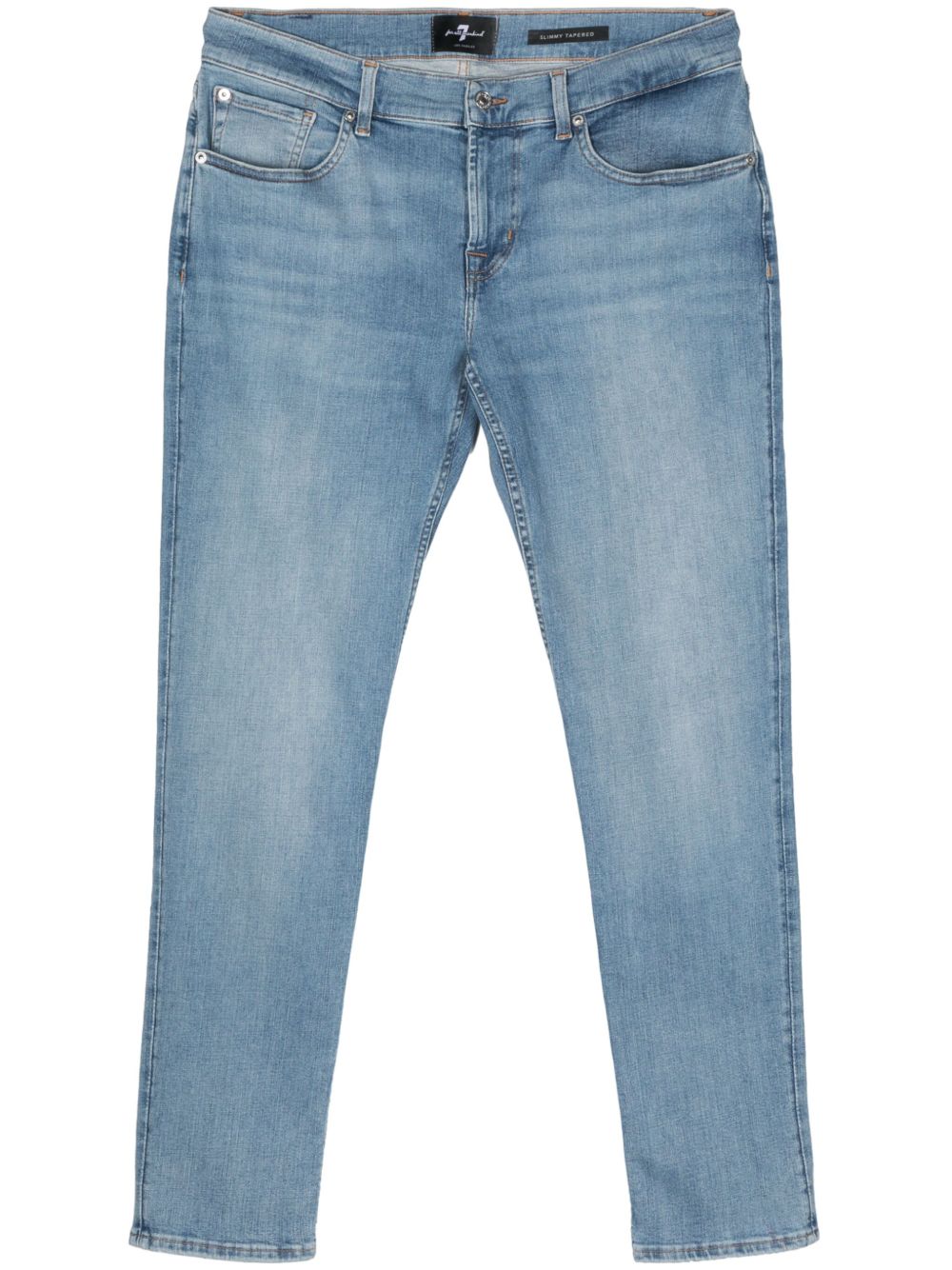 7 For All Mankind 中腰修身牛仔裤 - 蓝色