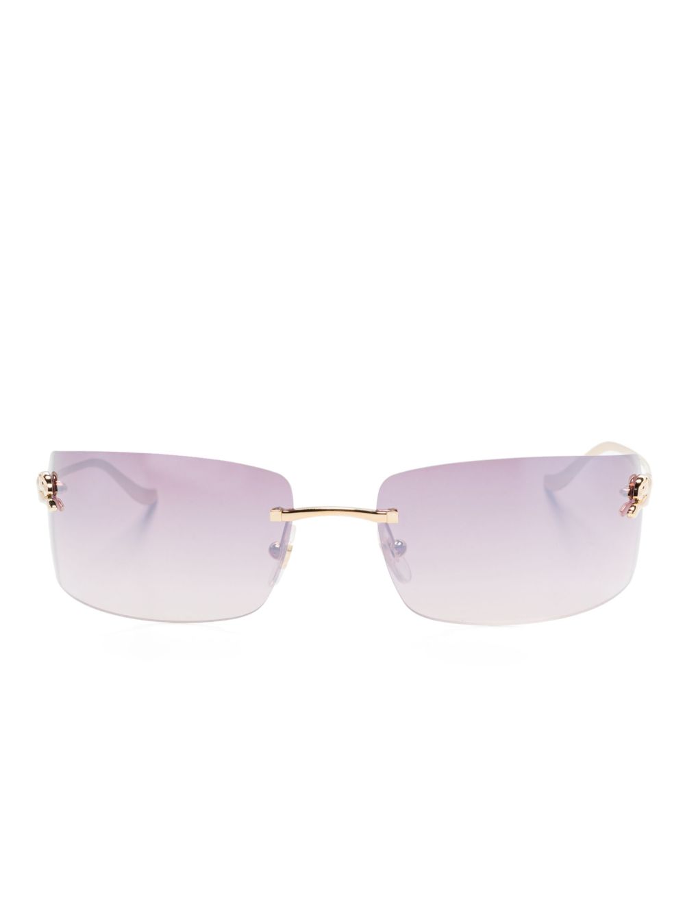 Cartier Eyewear Panthère De Cartier 太阳眼镜 - 金色