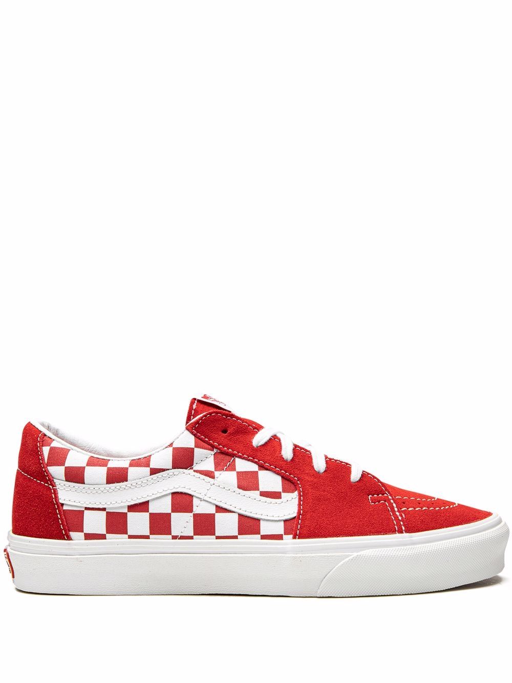 Vans Sk8 Low Checkerboard 运动鞋 - 红色