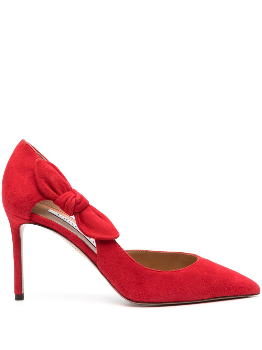 Aquazzura Very Bow Tie 高跟鞋（10.5厘米） - 红色