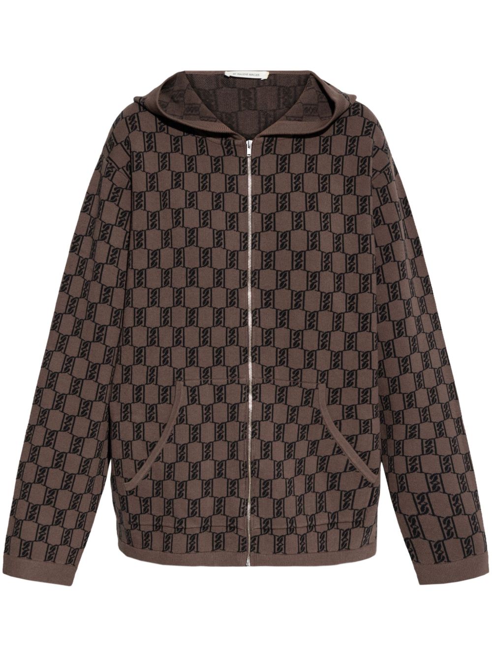 By Malene Birger 经典logo图案连帽衫 - 褐色