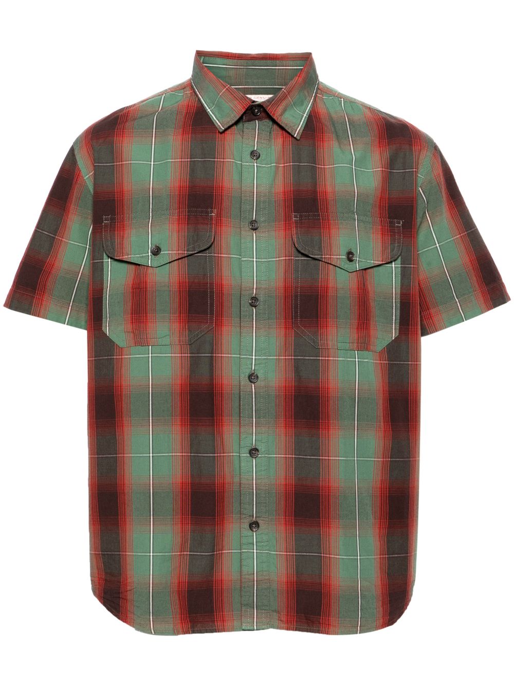 Filson 格纹棉衬衫 - 绿色
