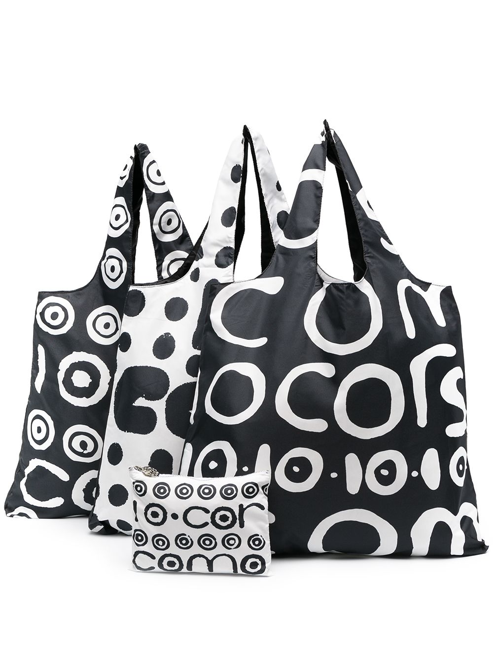 10 CORSO COMO logo双面托特包 - 黑色