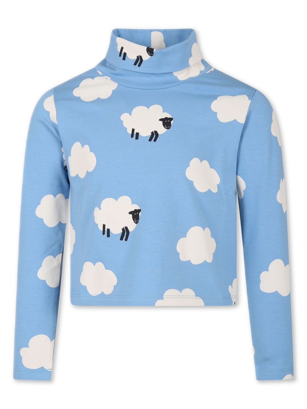 Stella McCartney Kids 小羊印花T恤 - 蓝色