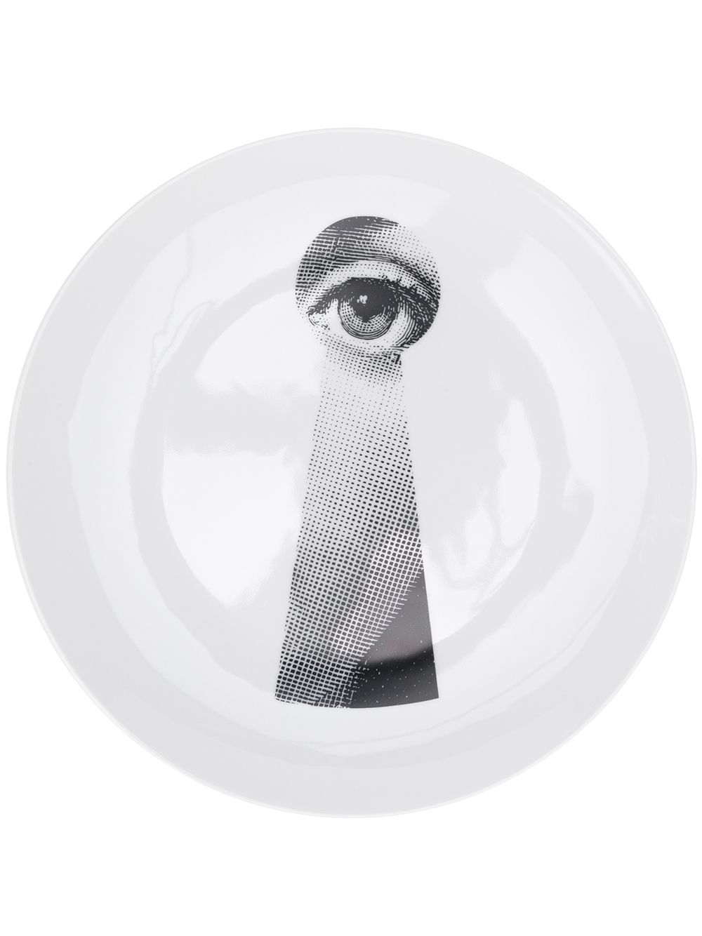Fornasetti Lina Cavalieri 印花墙面挂饰餐盘 - 白色