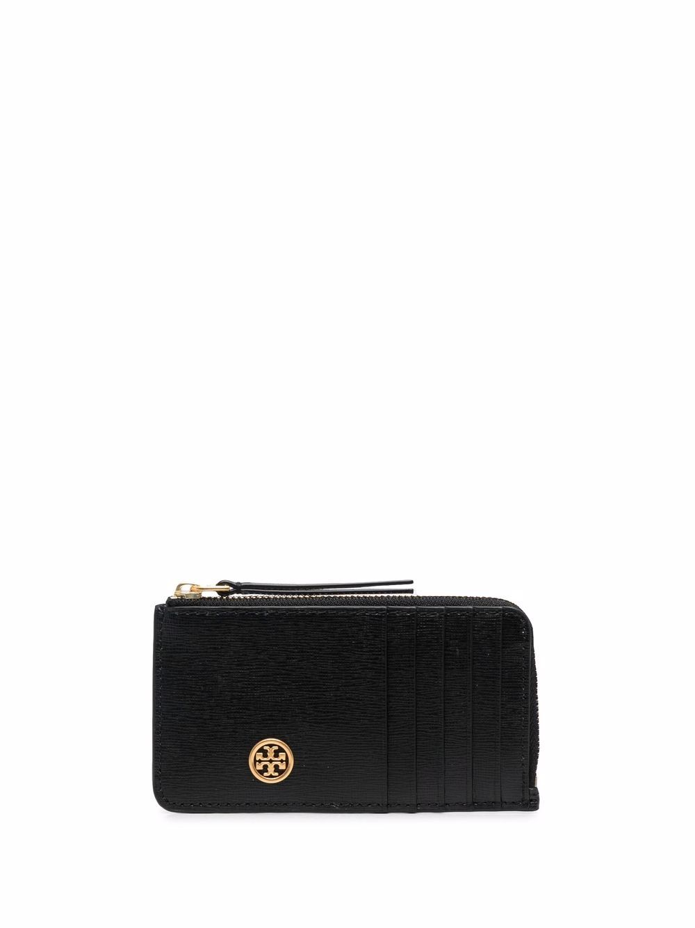 Tory Burch logo标牌卡夹 - 黑色