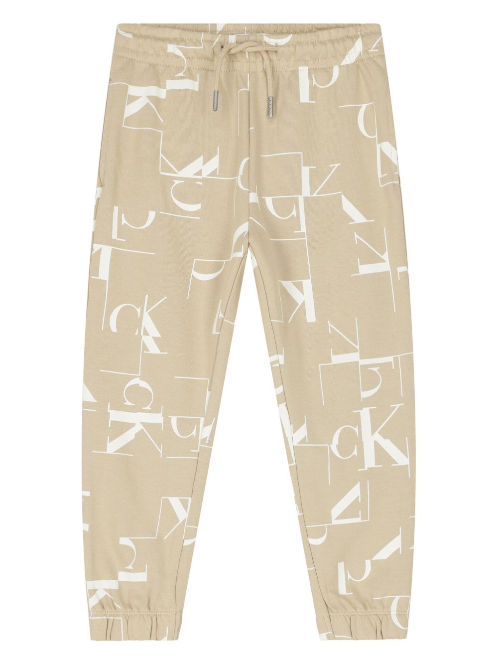 Calvin Klein Kids logo运动裤 - 褐色