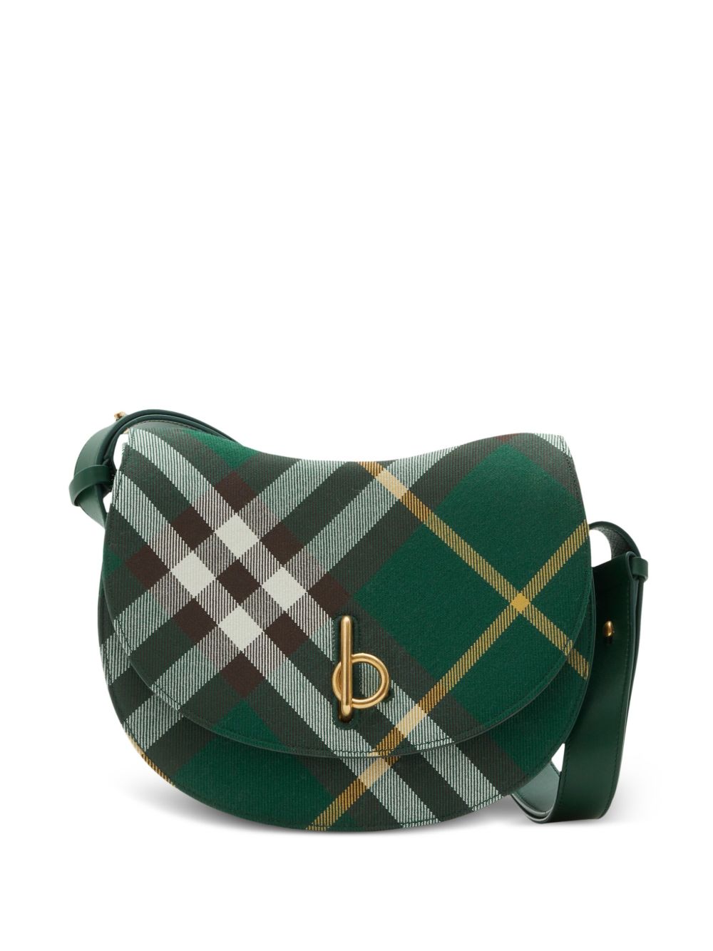 Burberry Rocking Horse 中号皮质斜挎包 - 绿色