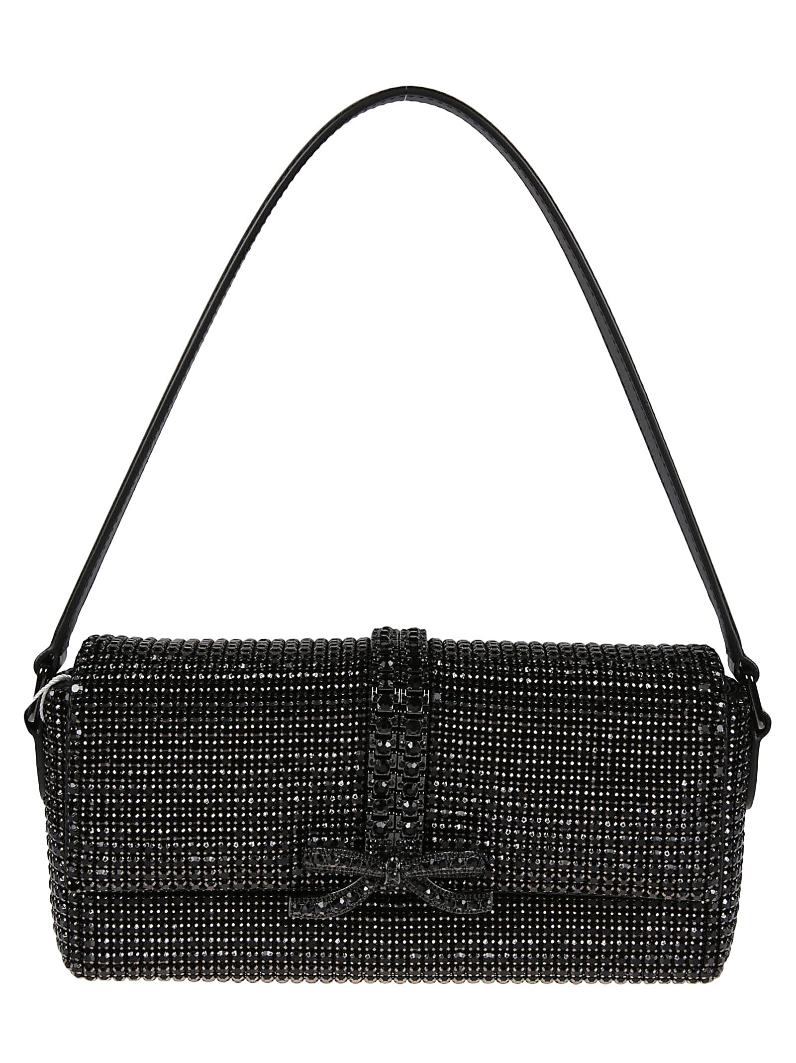 自画像Rhinstone锁子甲Baguette Bag
