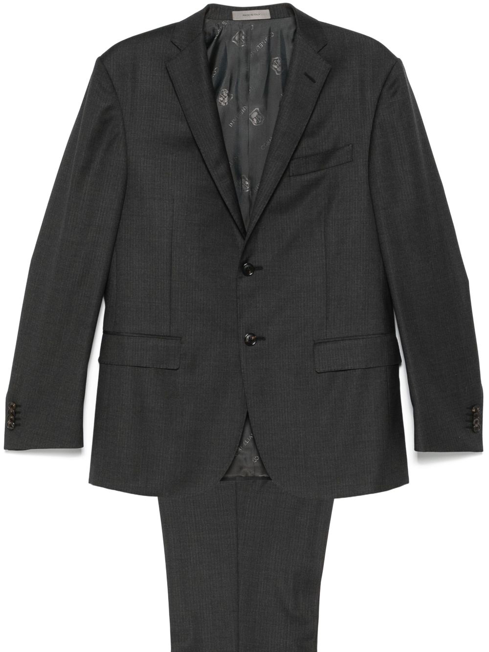 Corneliani 单排扣西装套装 - 灰色