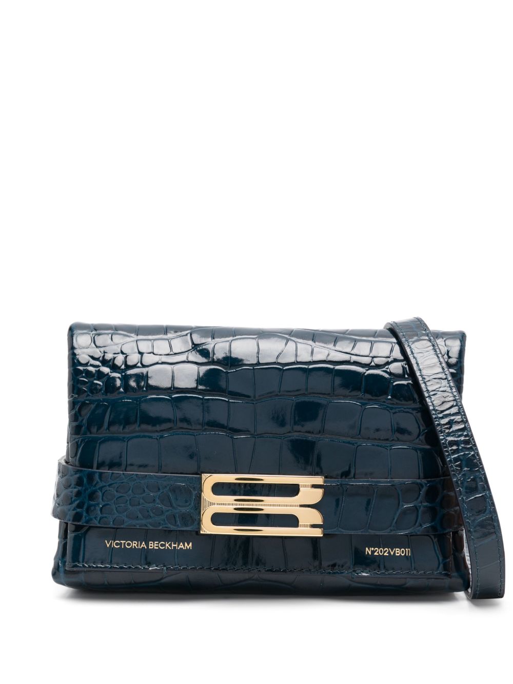 Victoria Beckham B Pouch 皮质迷你斜挎包 - 蓝色