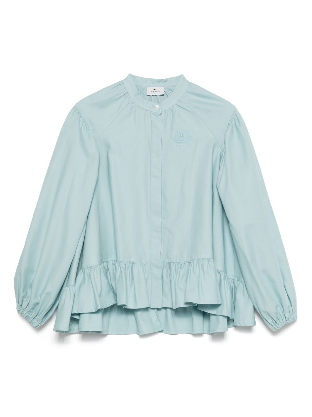 ETRO KIDS Pegaso 刺绣衬衫 - 蓝色