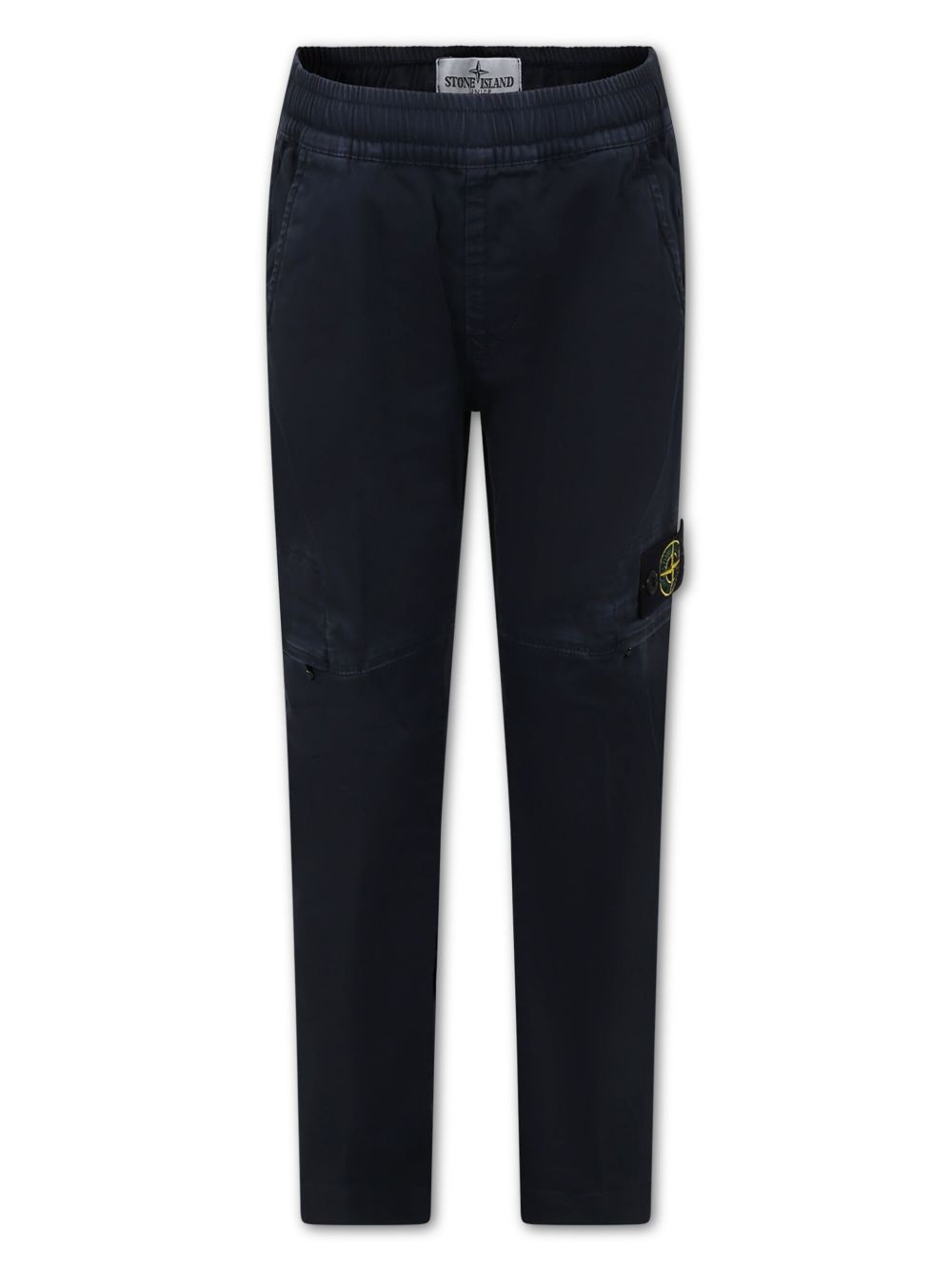 Stone Island Junior 罗盘徽章工装裤 - 蓝色